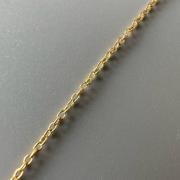 24k Gold Vermeil and Gemstone Moon and Stars Medallion Necklace - Picture 3 of 10